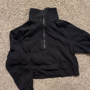 lululemon athletica Black Cropped Hoodie